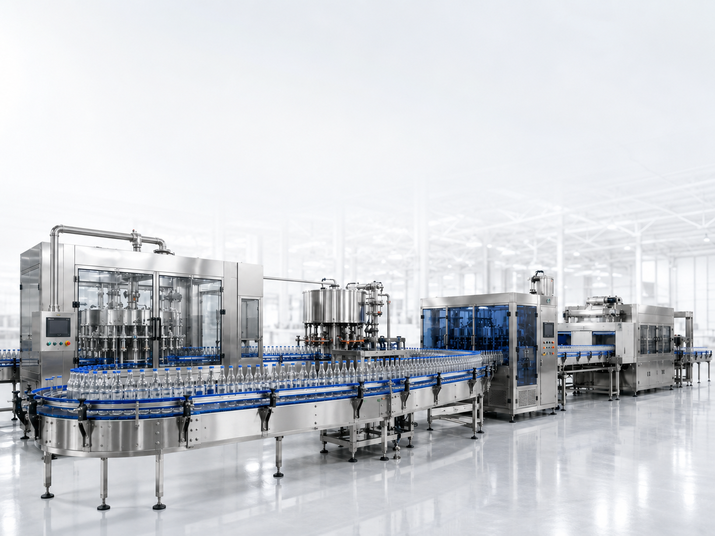 Representative complete water bottling line reference